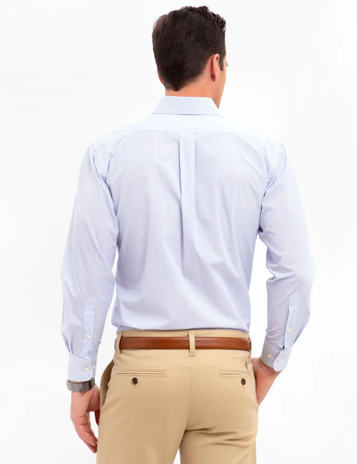 VERTICAL STRIPED DRESS SHIRT - Image 8