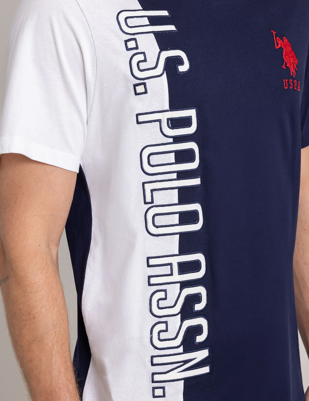 VERTICAL U.S. POLO ASSN. GRAPHIC COLORBLOCK T-SHIR - Image 3