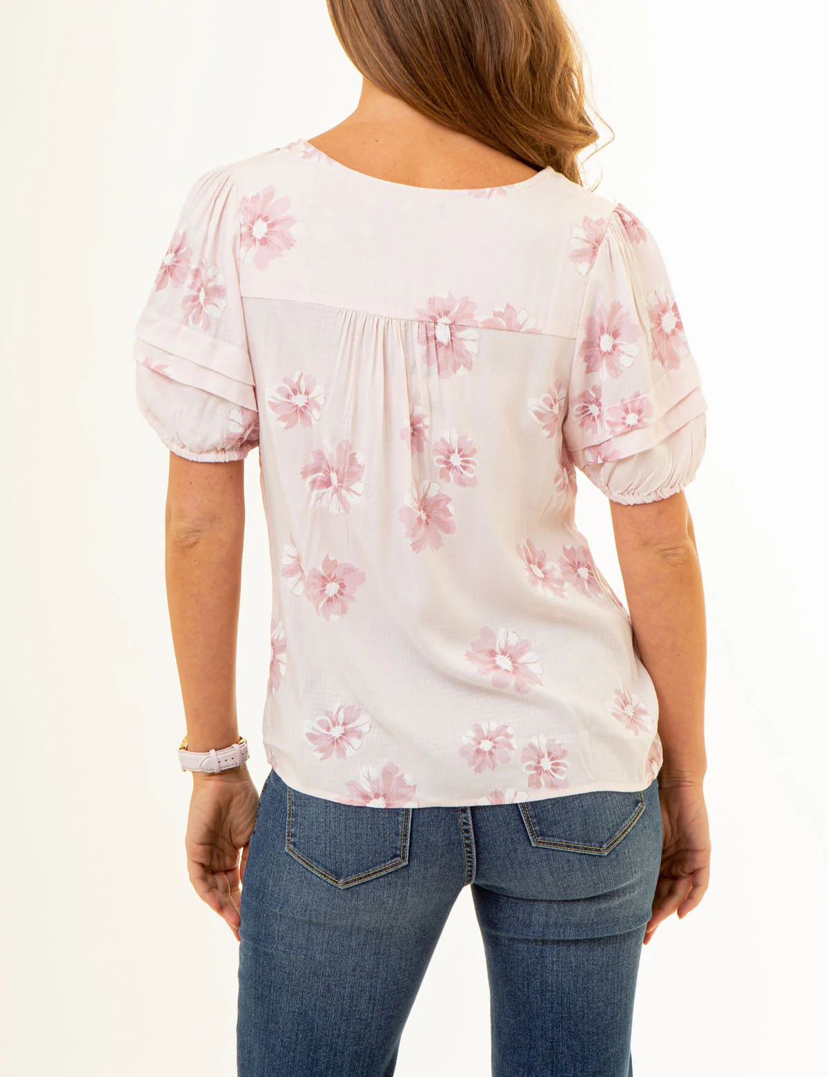 VOLUME SLEEVE FLORAL TOP - Image 4