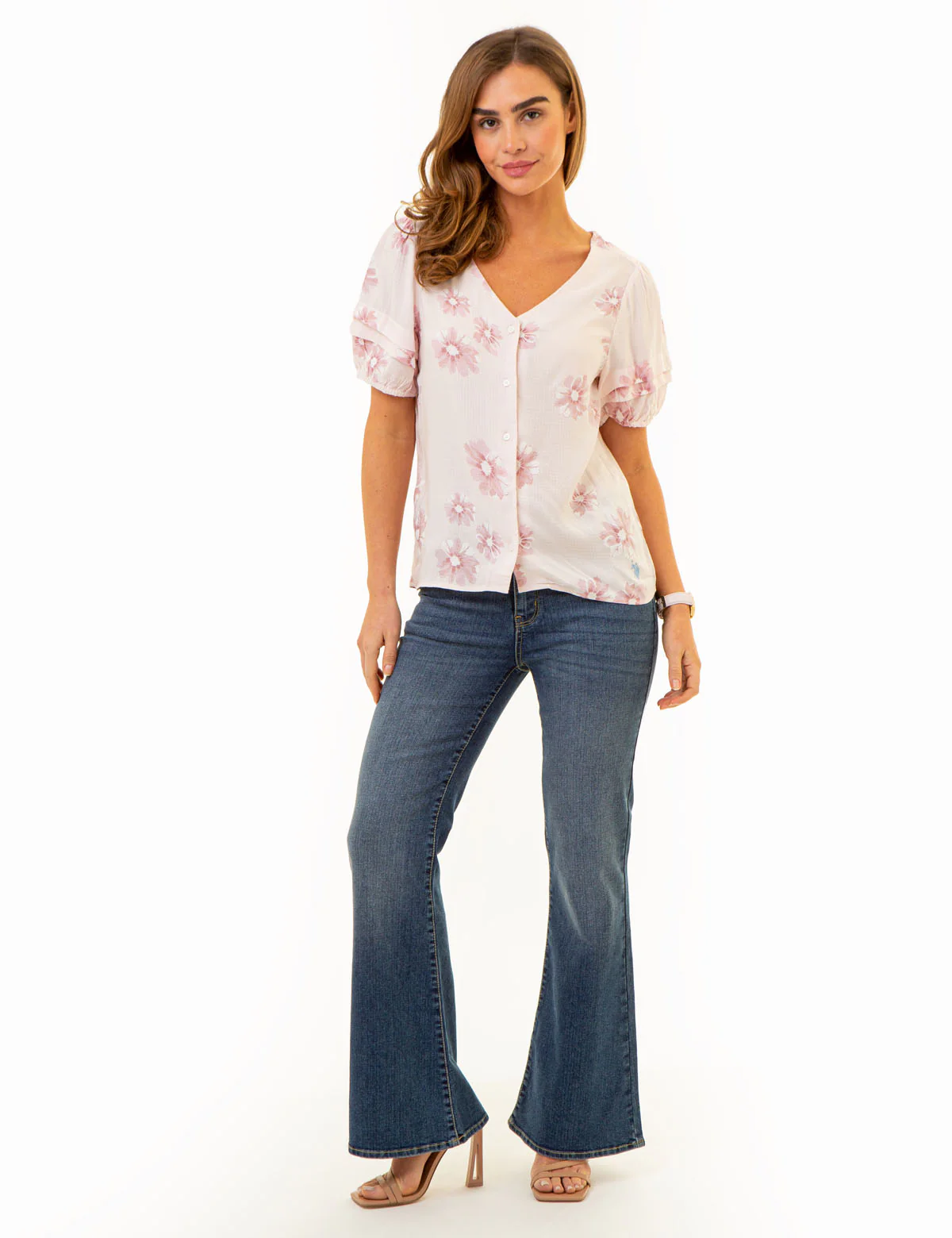 VOLUME SLEEVE FLORAL TOP - Image 5