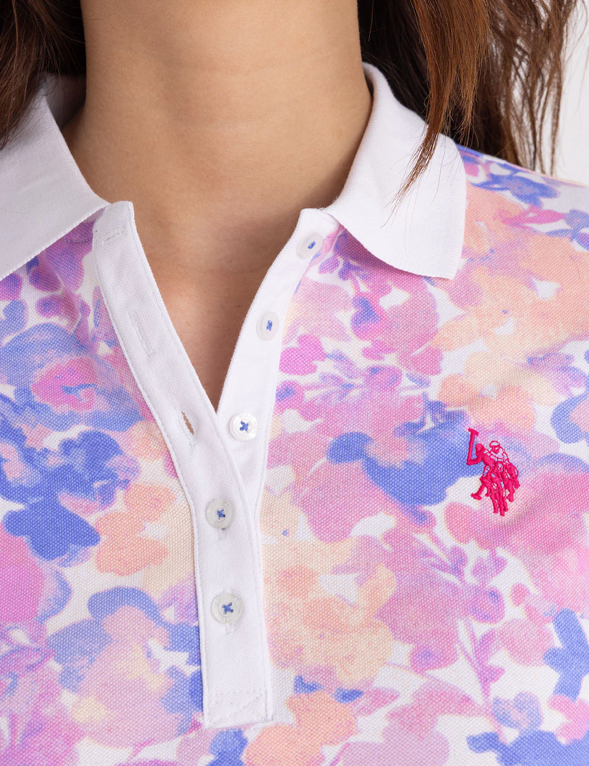 WATER FLORAL POLO SHIRT - Image 3