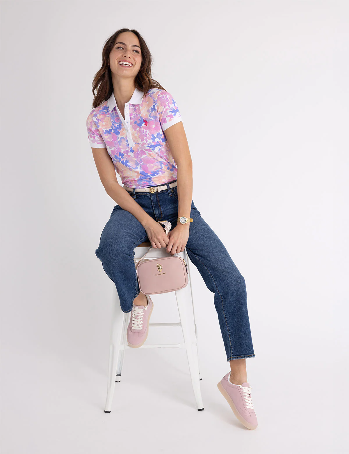 WATER FLORAL POLO SHIRT - Image 5
