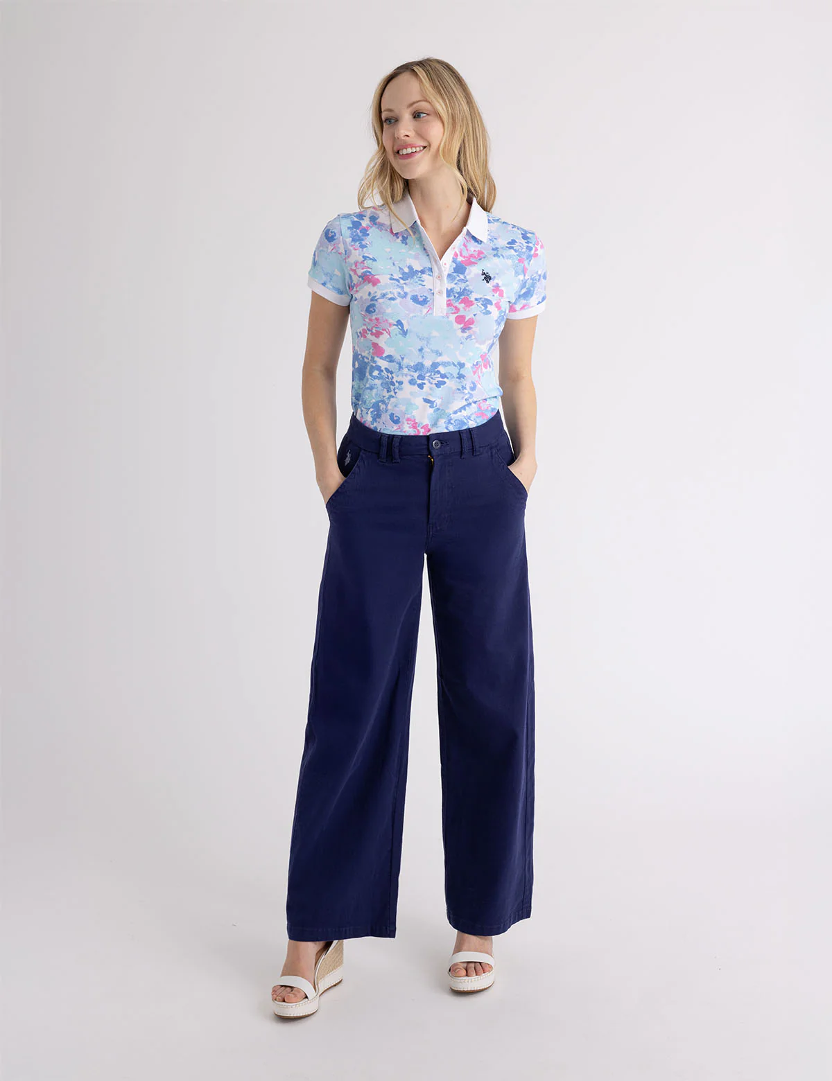 WATER FLORAL POLO SHIRT - Image 7