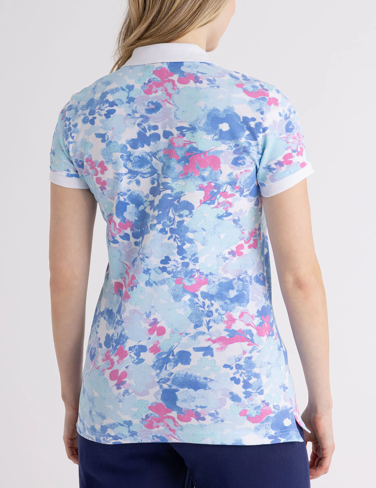 WATER FLORAL POLO SHIRT - Image 9