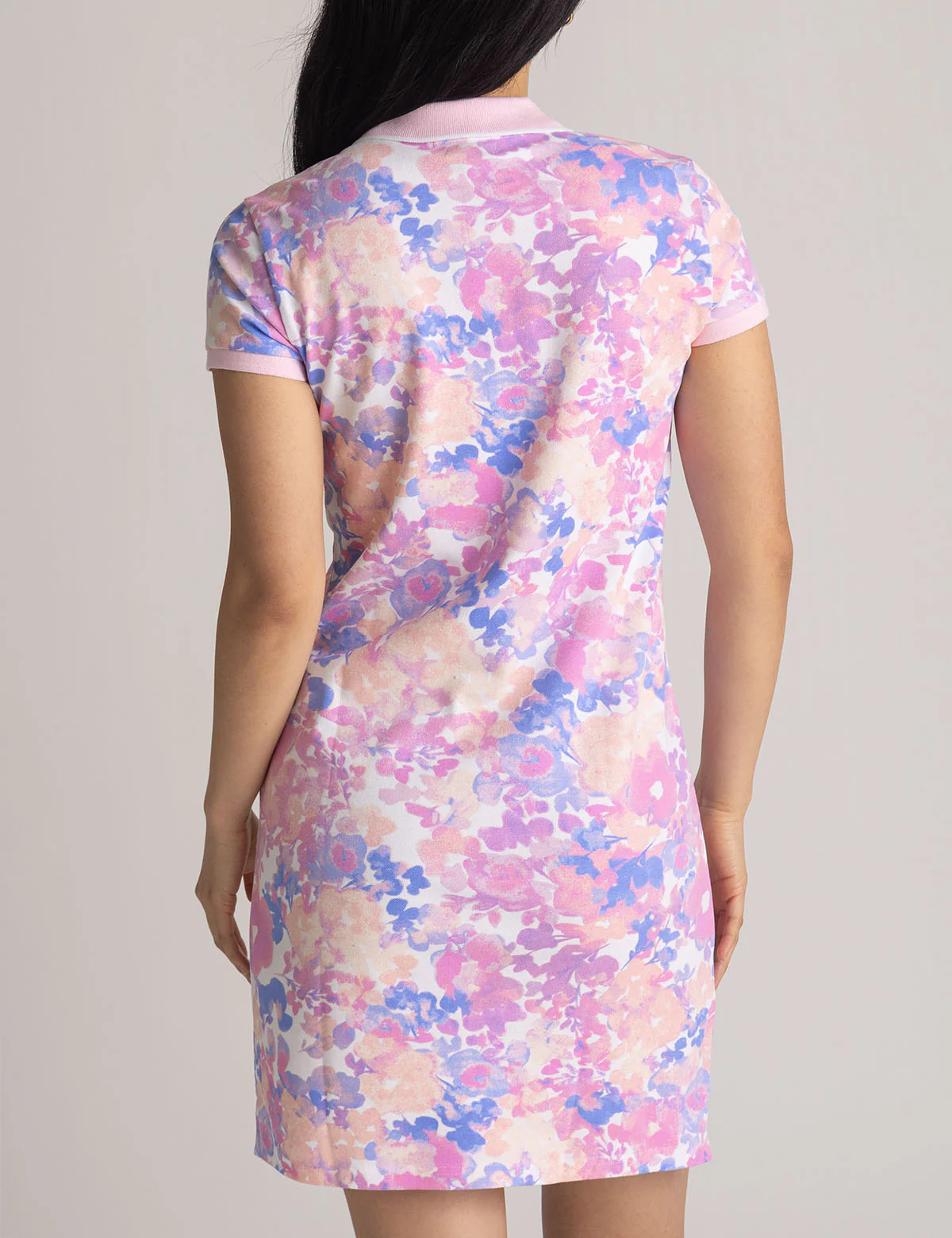 WATER FLORAL PRINTED POLO DRESS - Image 7
