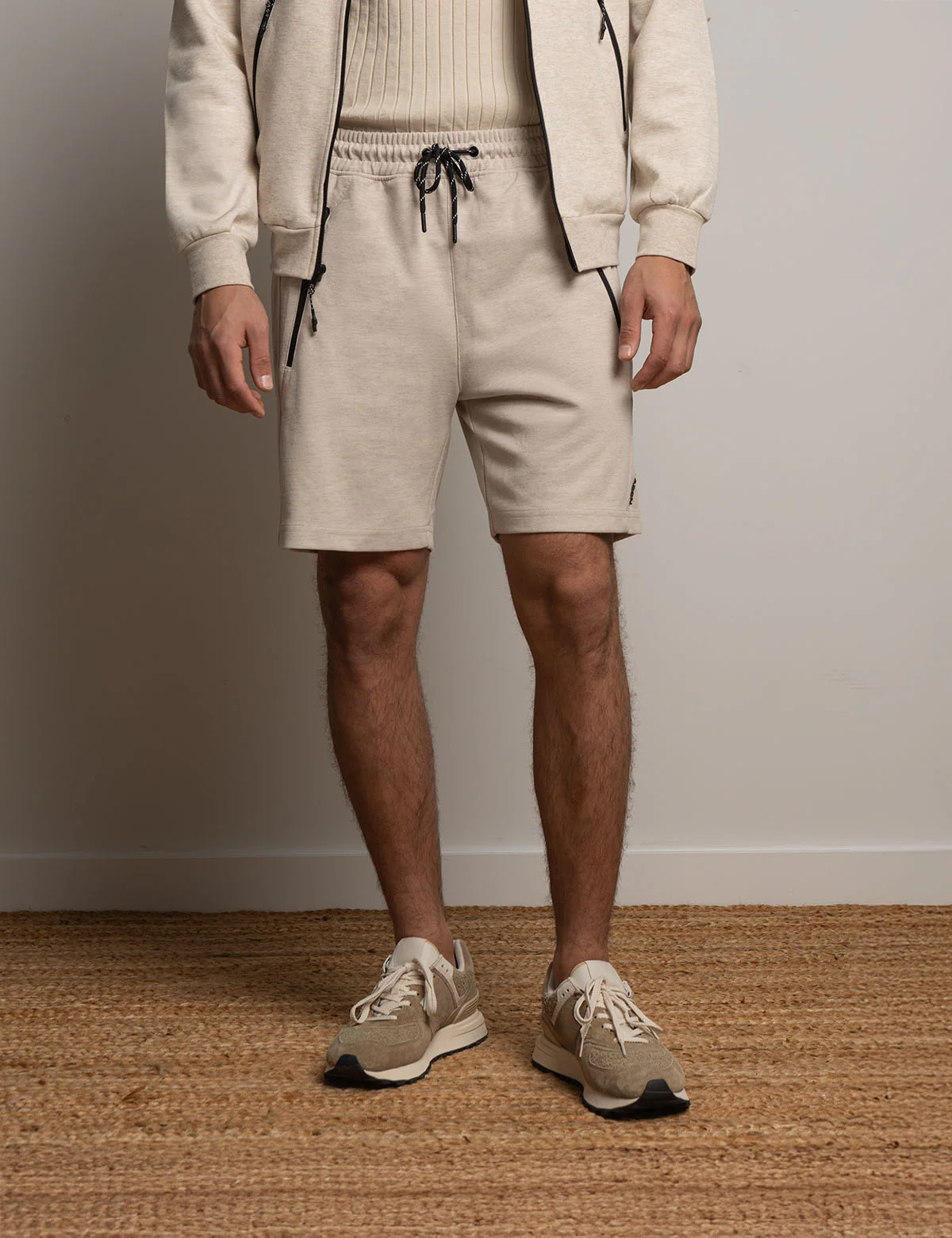 WHITE LABEL BONDED INTERLOCK JOGGER SHORTS