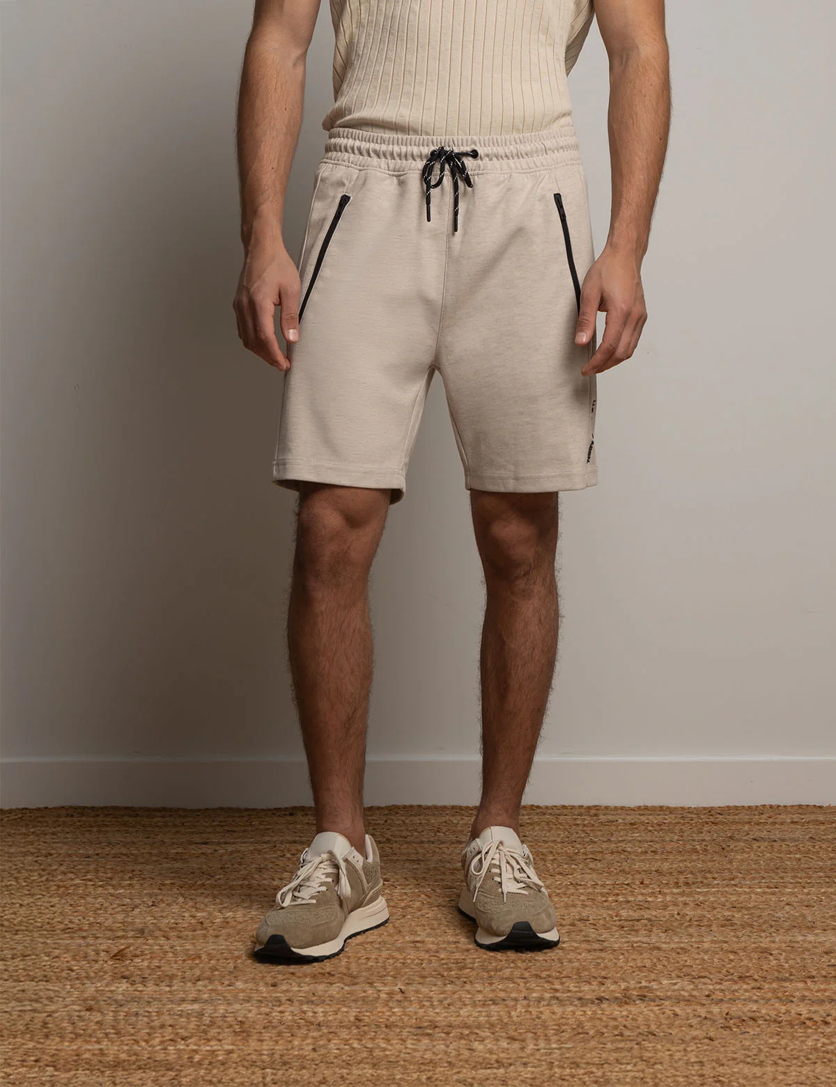 WHITE LABEL BONDED INTERLOCK JOGGER SHORTS - Image 3