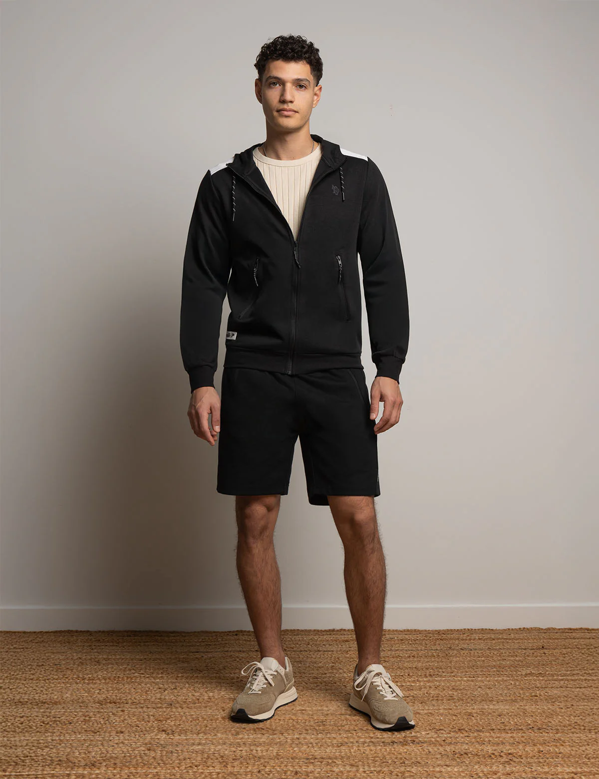 WHITE LABEL BONDED INTERLOCK JOGGER SHORTS - Image 8