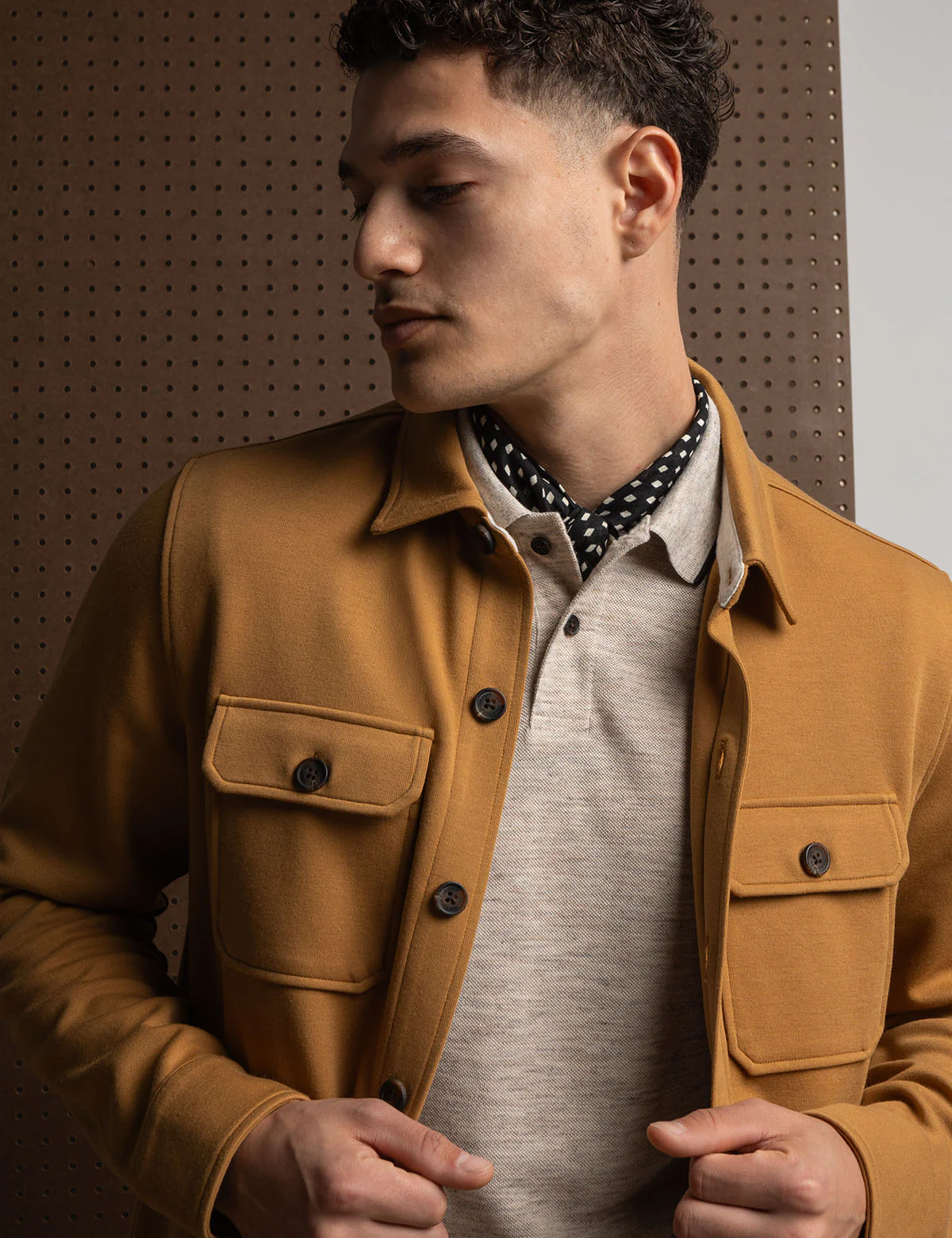 WHITE LABEL BONDED INTERLOCK SHACKET - Image 2