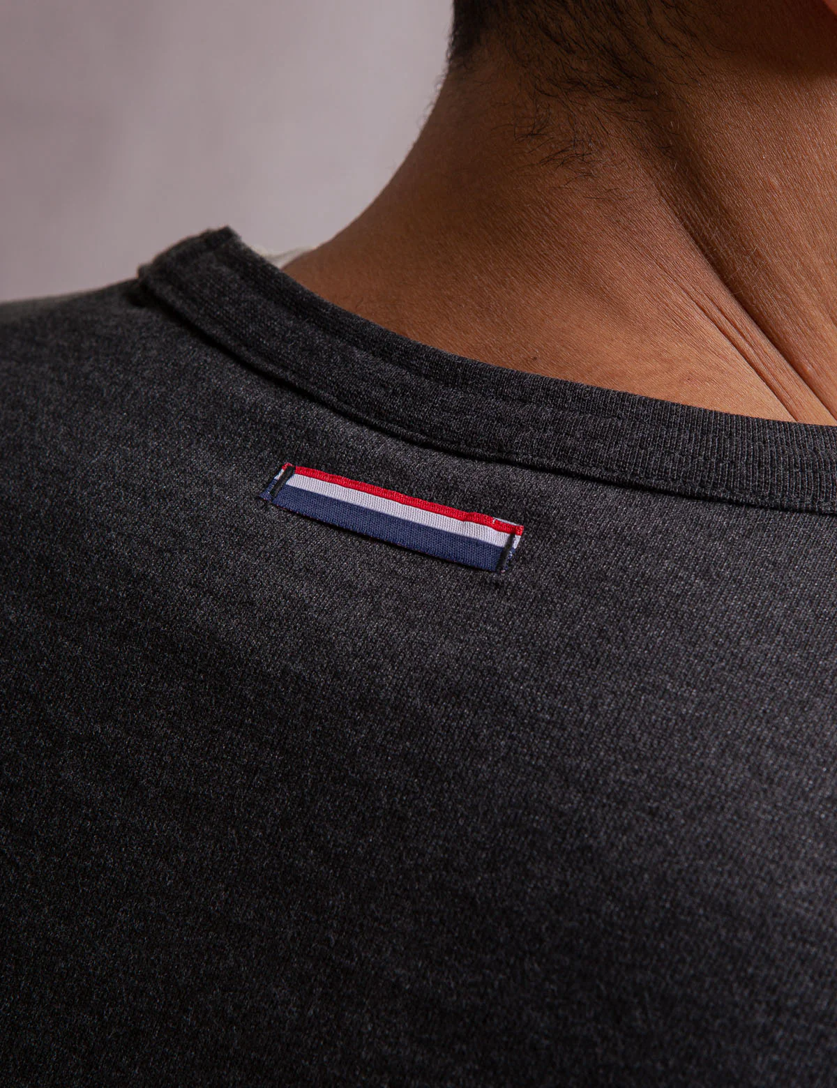 WHITE LABEL CREW NECK FRENCH TERRY PULLOVER - Image 5