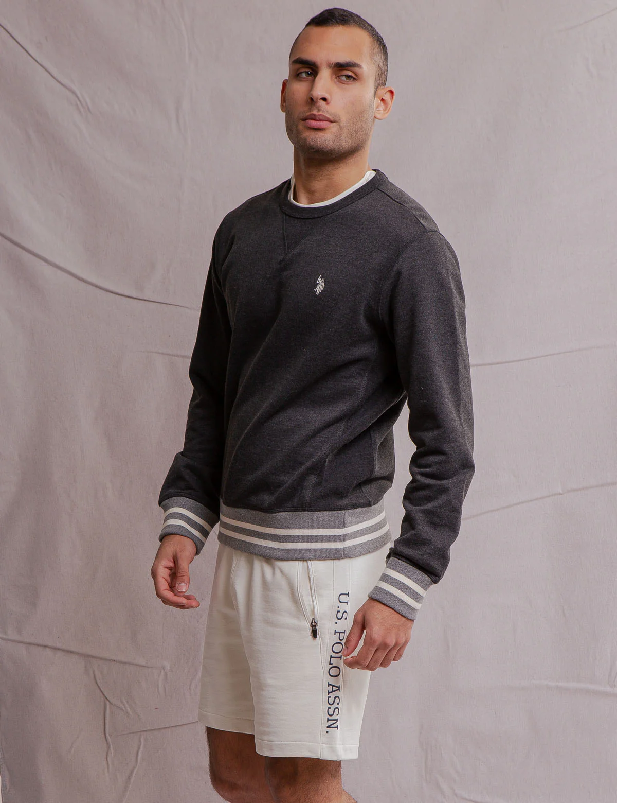 WHITE LABEL CREW NECK FRENCH TERRY PULLOVER - Image 6