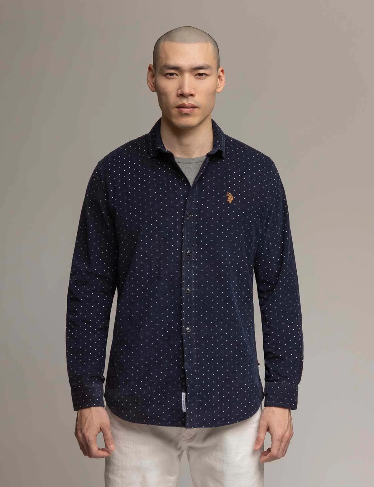 WHITE LABEL DOT CORDUROY SHIRT - Image 3
