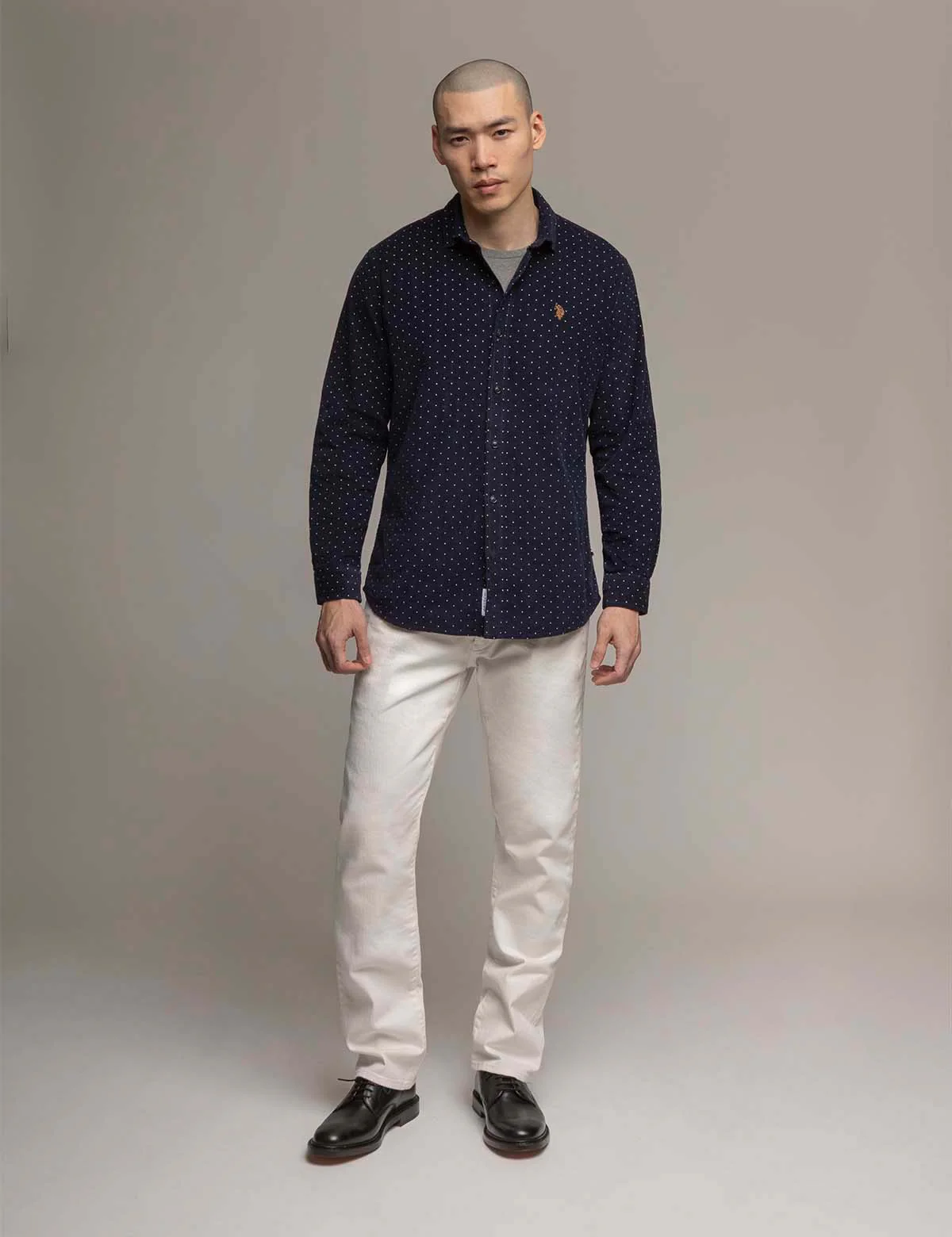 WHITE LABEL DOT CORDUROY SHIRT - Image 4