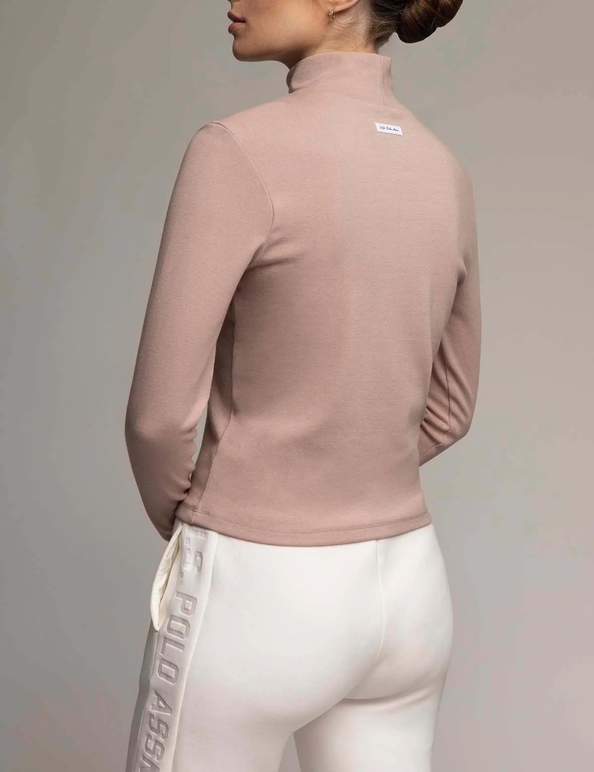 WHITE LABEL ESSENTIAL MOCK NECK RIB TOP - Image 4