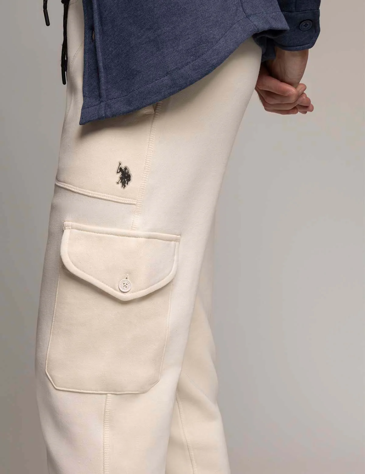 WHITE LABEL FRENCH TERRY CARGO JOGGERS - Image 3