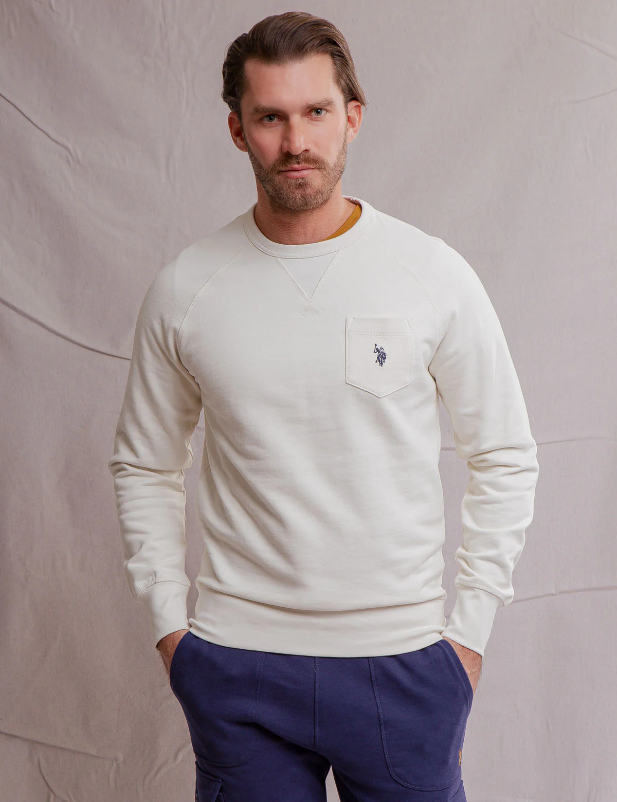 WHITE LABEL FRENCH TERRY RAGLAN PULLOVER SWEATSHIRT - Image 9