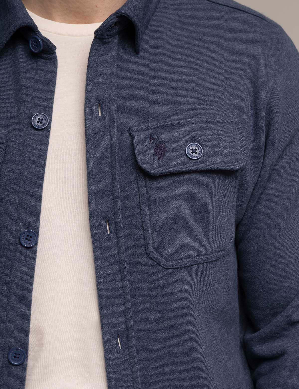 WHITE LABEL FRENCH TERRY SHACKET - Image 10