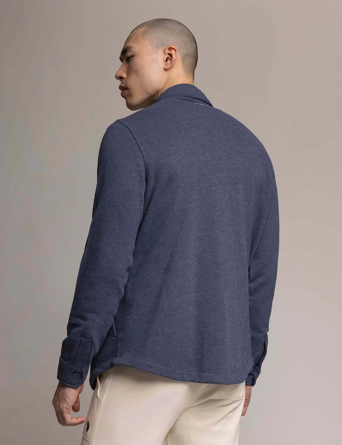 WHITE LABEL FRENCH TERRY SHACKET - Image 11