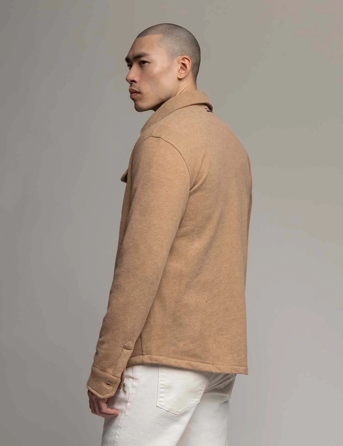 WHITE LABEL FRENCH TERRY SHACKET - Image 4