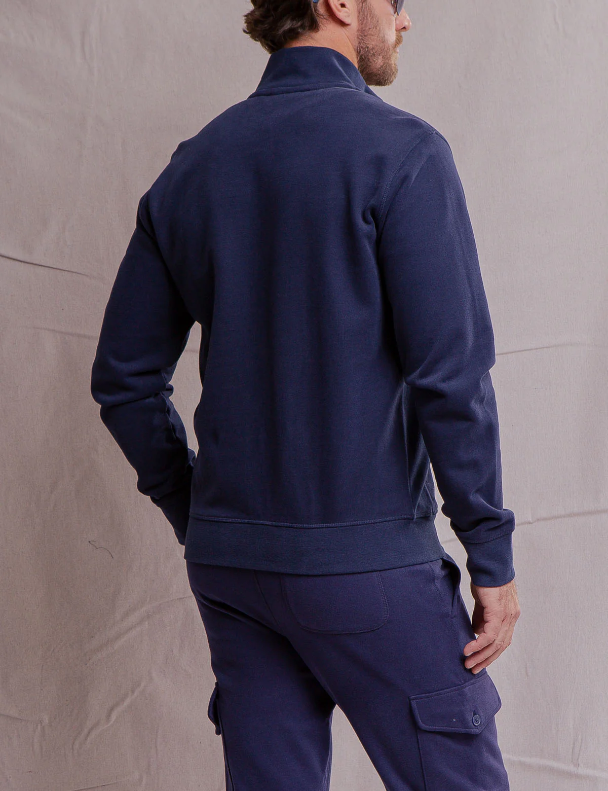 WHITE LABEL FRENCH TERRY TRACK JACKET - Image 6