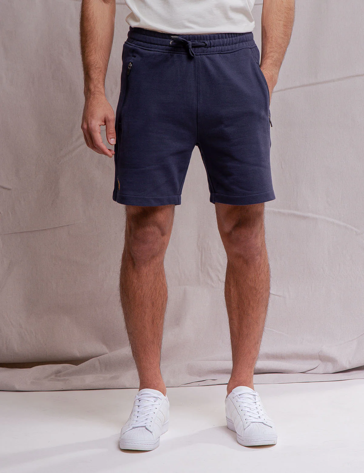 WHITE LABEL FRENCH TERRY ZIPPER SHORTS - Image 10