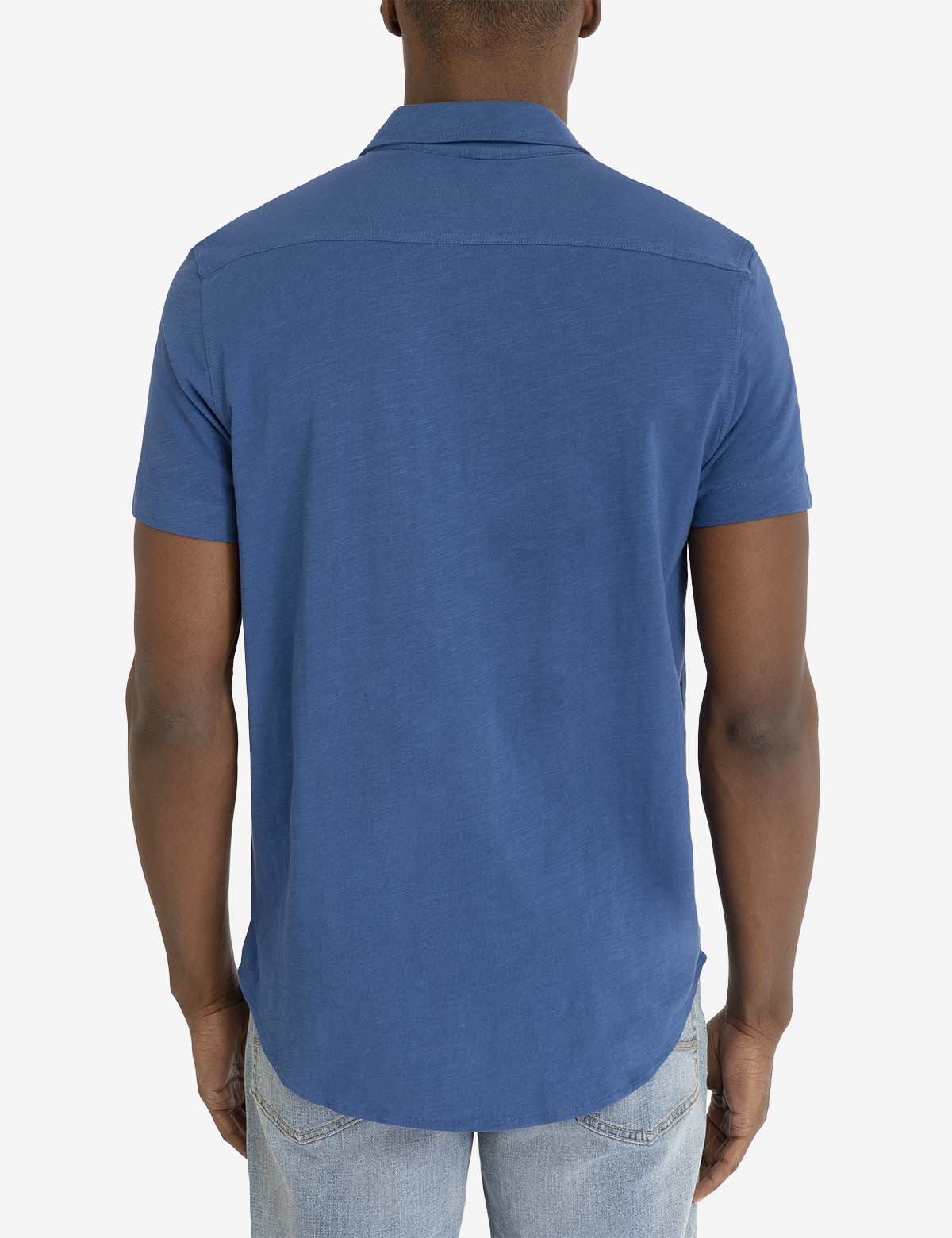 FULL PLACKET SLUB JERSEY SHIRT - Image 4