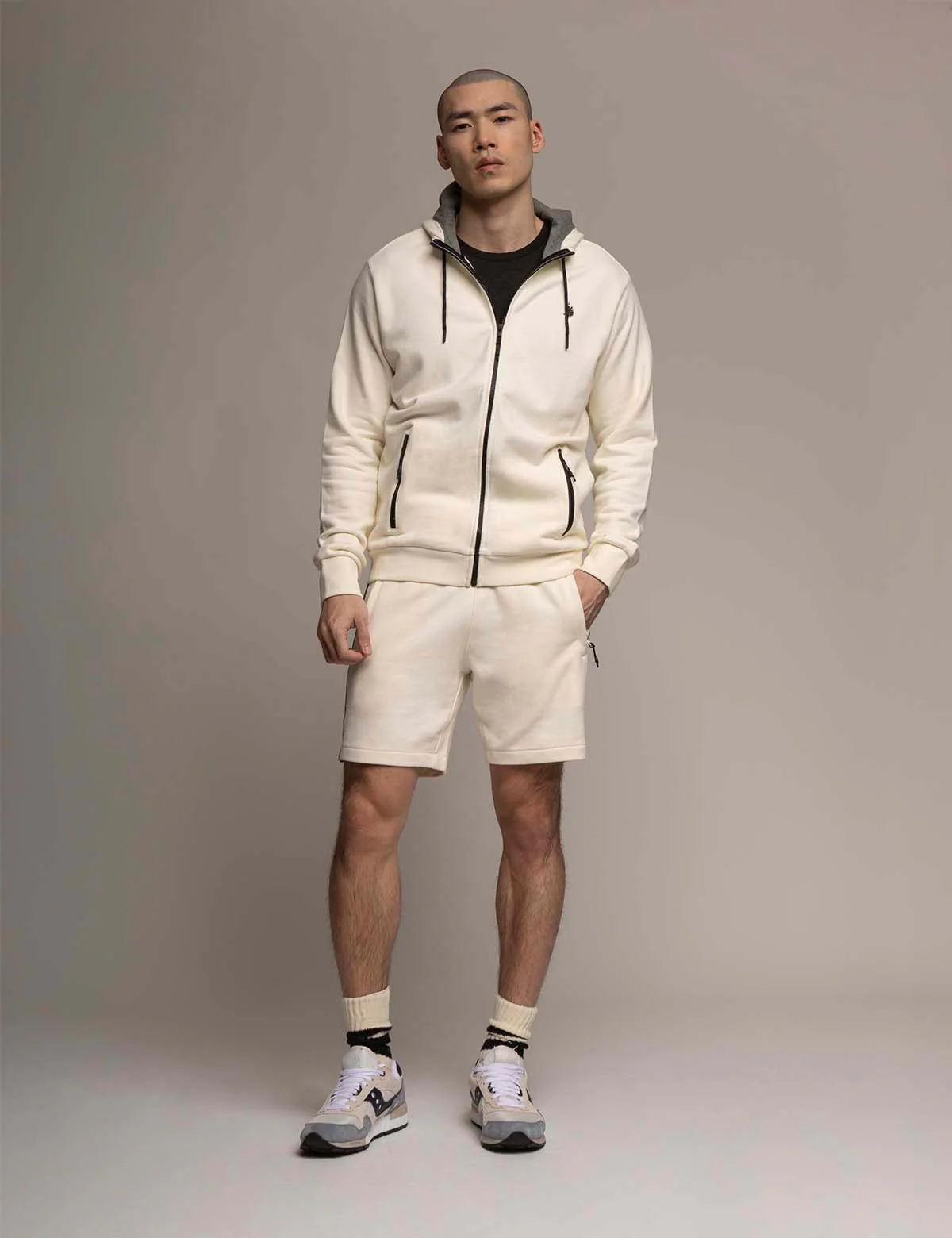 WHITE LABEL FULL ZIP FRENCH TERRY HOODIE - Image 3