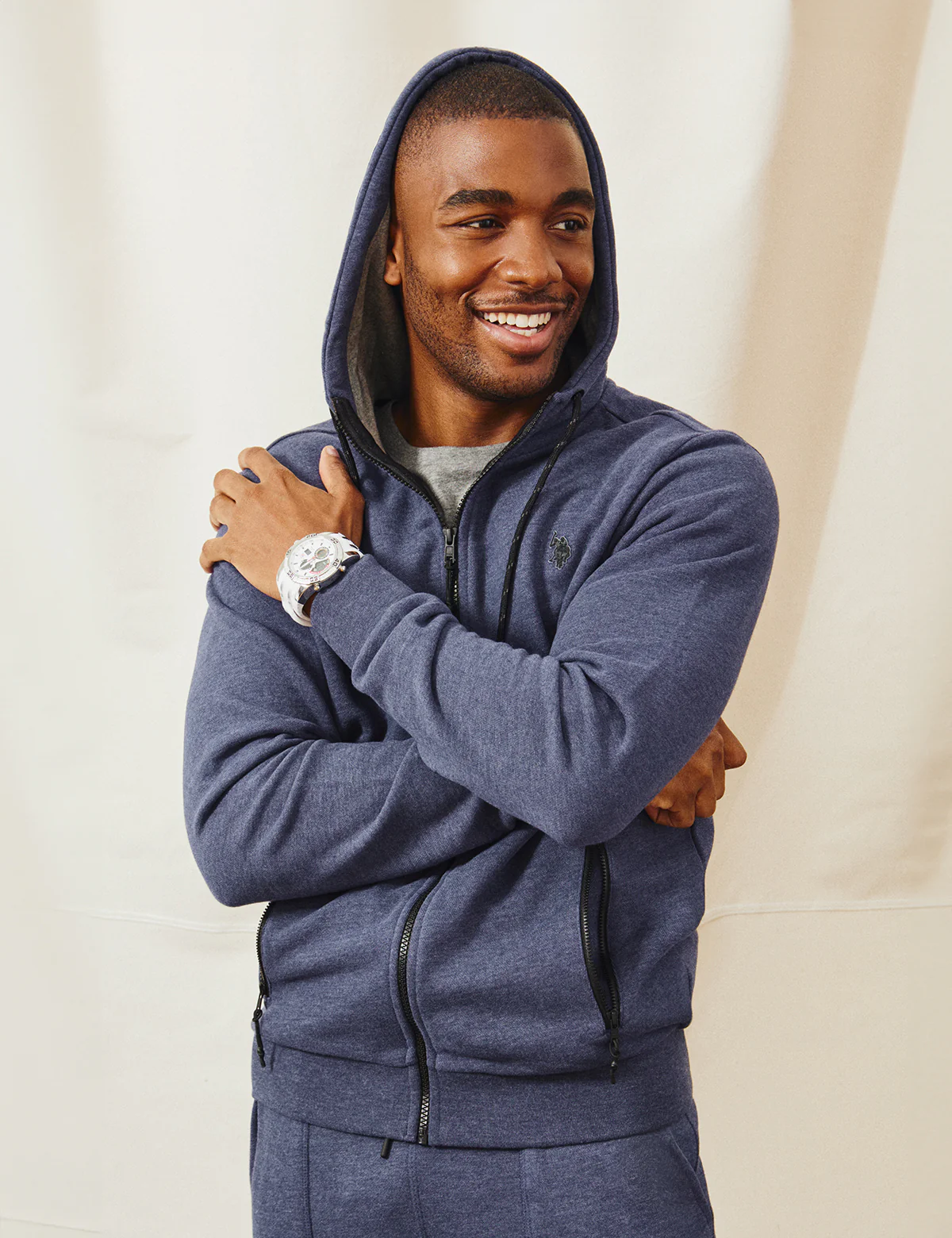 WHITE LABEL FULL ZIP FRENCH TERRY HOODIE - Image 9