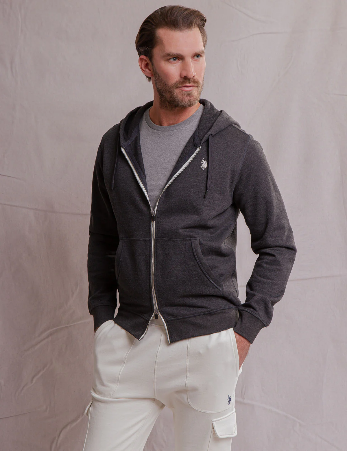 WHITE LABEL FULL ZIP HOODIE - Image 3