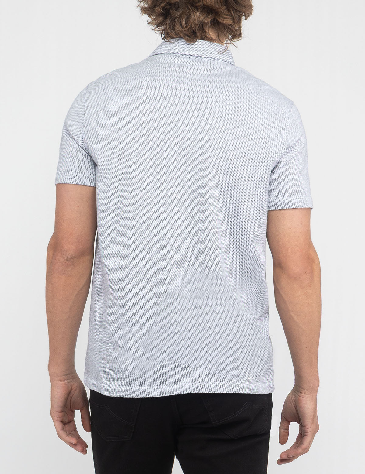WHITE LABEL JACQUARD POLO SHIRT - Image 7