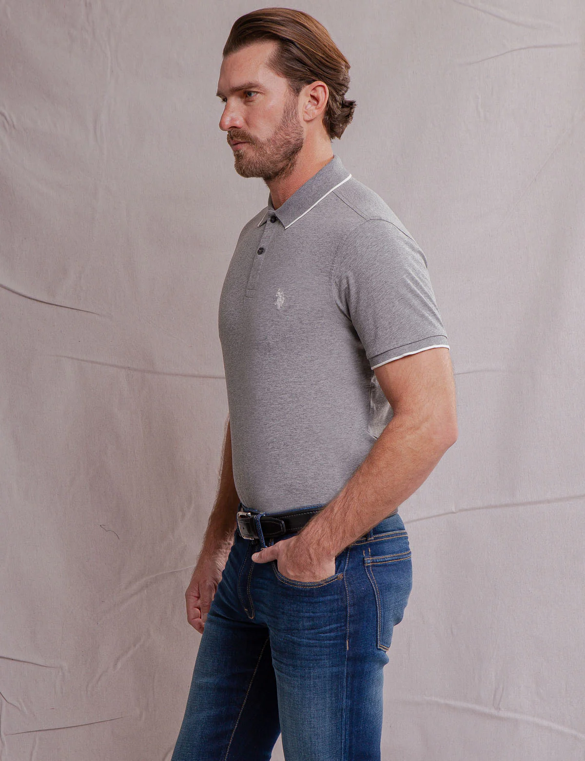 WHITE LABEL MERCERIZED COTTON POLO SHIRT - Image 22