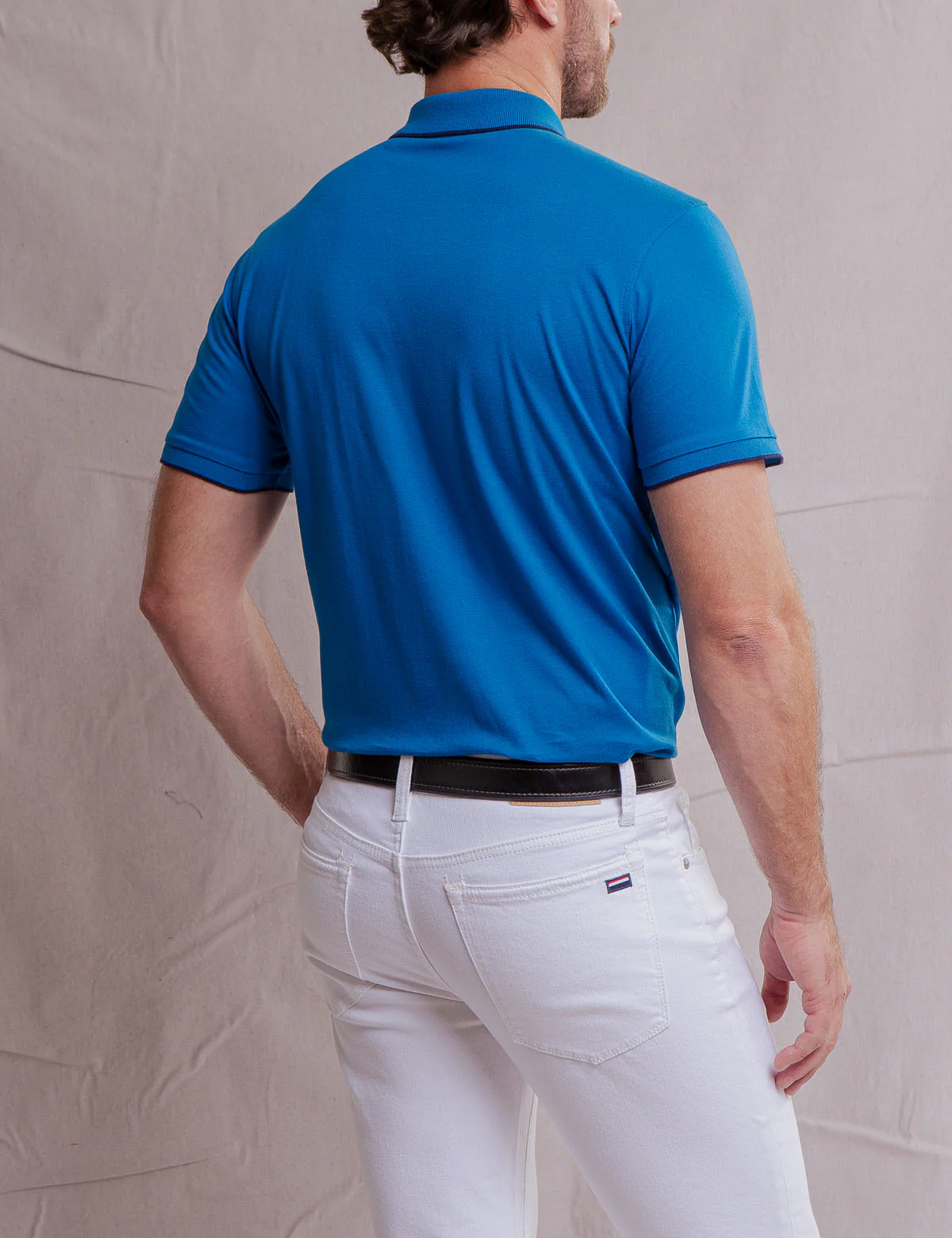 WHITE LABEL MERCERIZED COTTON POLO SHIRT - Image 4