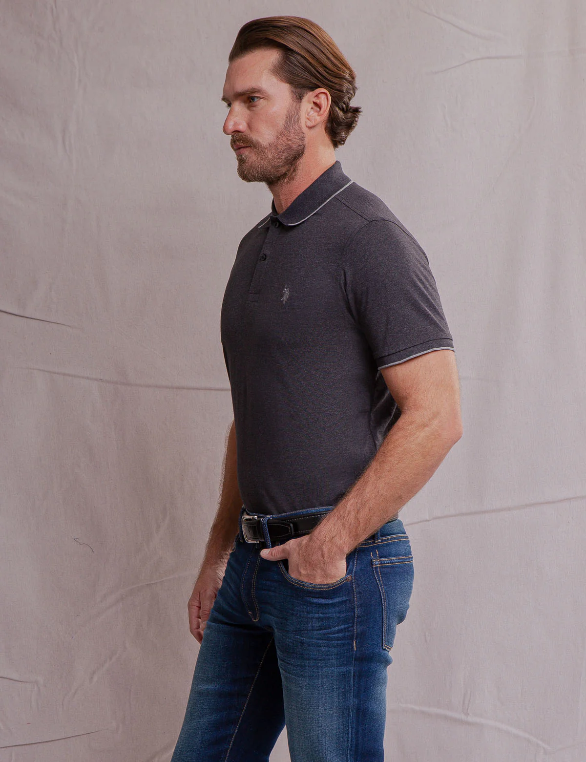WHITE LABEL MERCERIZED COTTON POLO SHIRT - Image 9