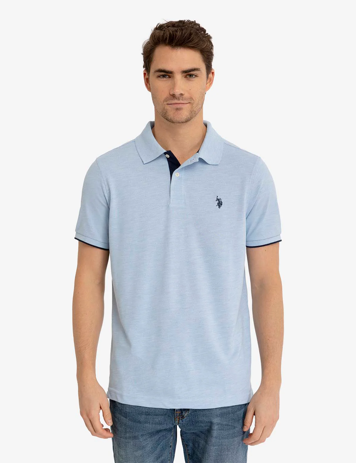 WHITE LABEL RECYCLED PLASTIC PIQUE POLO SHIRT - Image 14