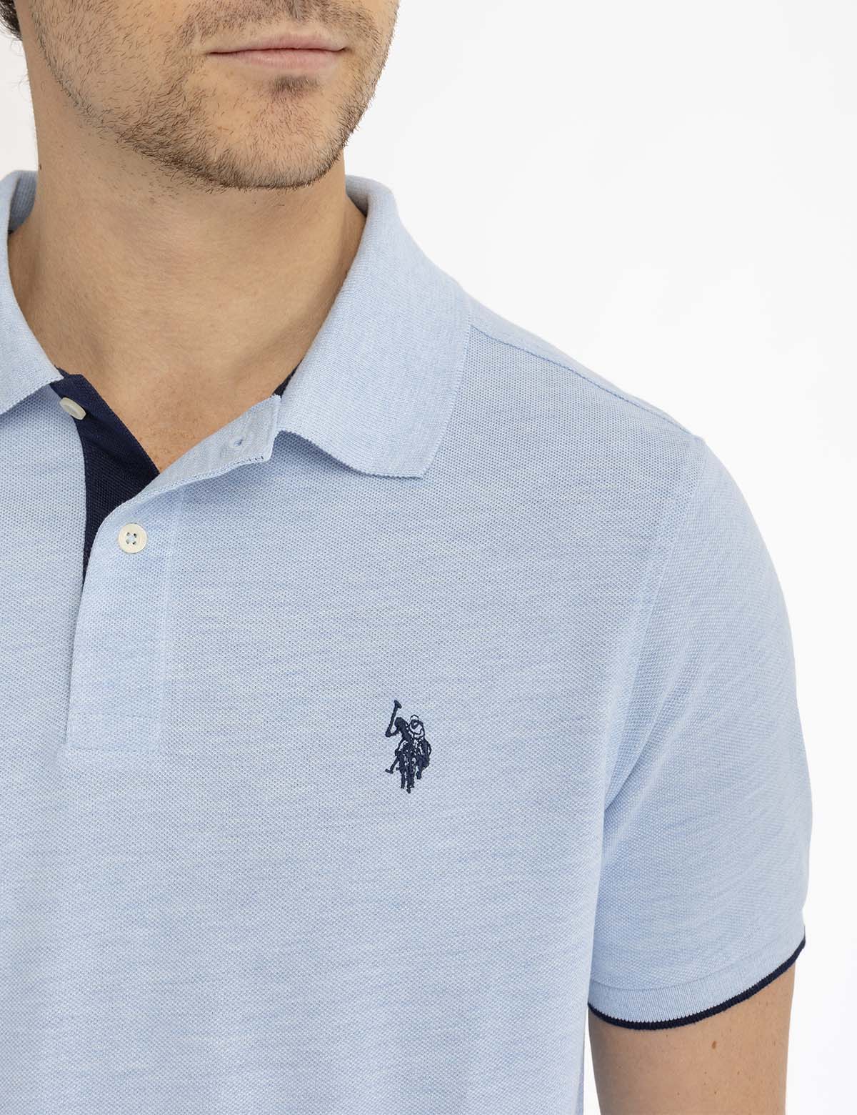 WHITE LABEL RECYCLED PLASTIC PIQUE POLO SHIRT - Image 15