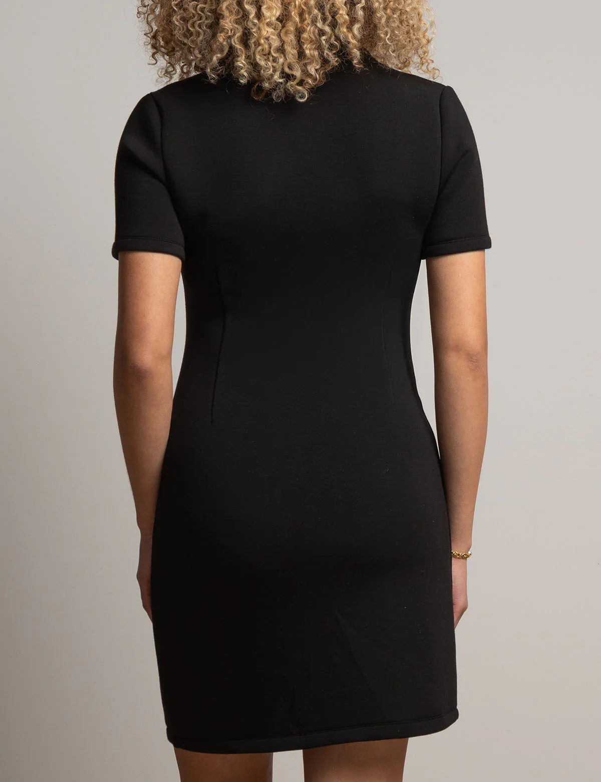 WHITE LABEL SCUBA SNAP PLACKET POLO DRESS - Image 4