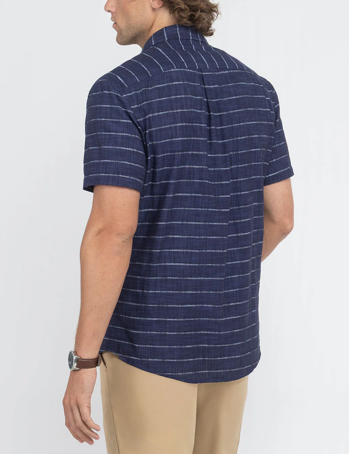 WHITE LABEL SLUB POPLIN DOBBY WOVEN SHIRT - Image 4