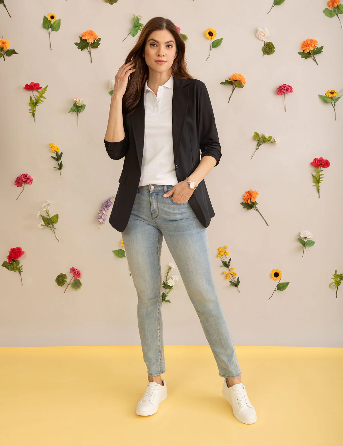 WHITE LABEL SOFT DRAPED RELAXED BLAZER - Image 8