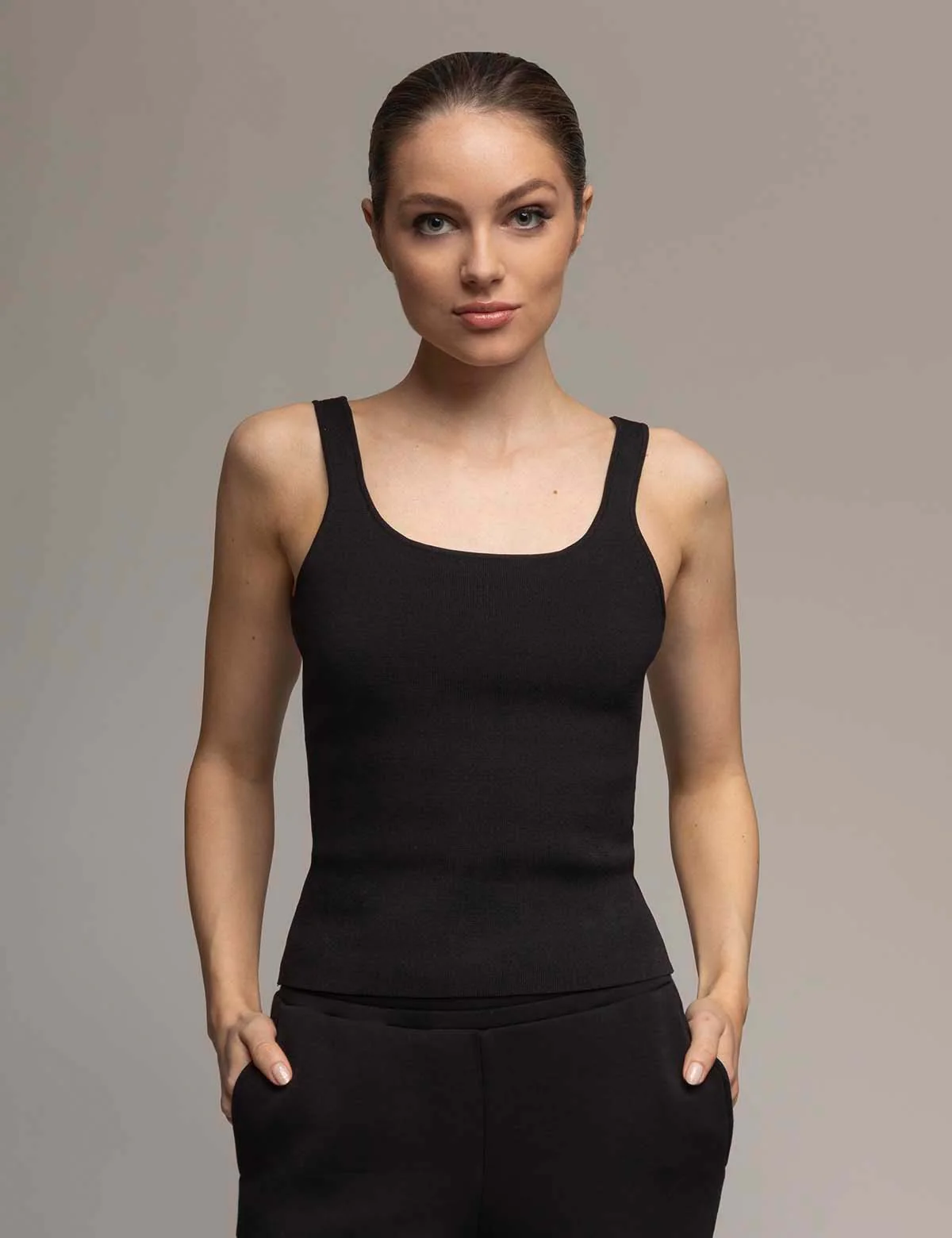WHITE LABEL SQUARE NECK SWEATER TANK - Image 5