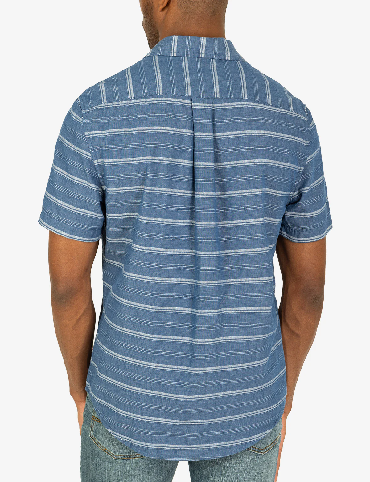 WHITE LABEL STRIPE SHORT SLEEVE WOVEN SHIRT - Image 11