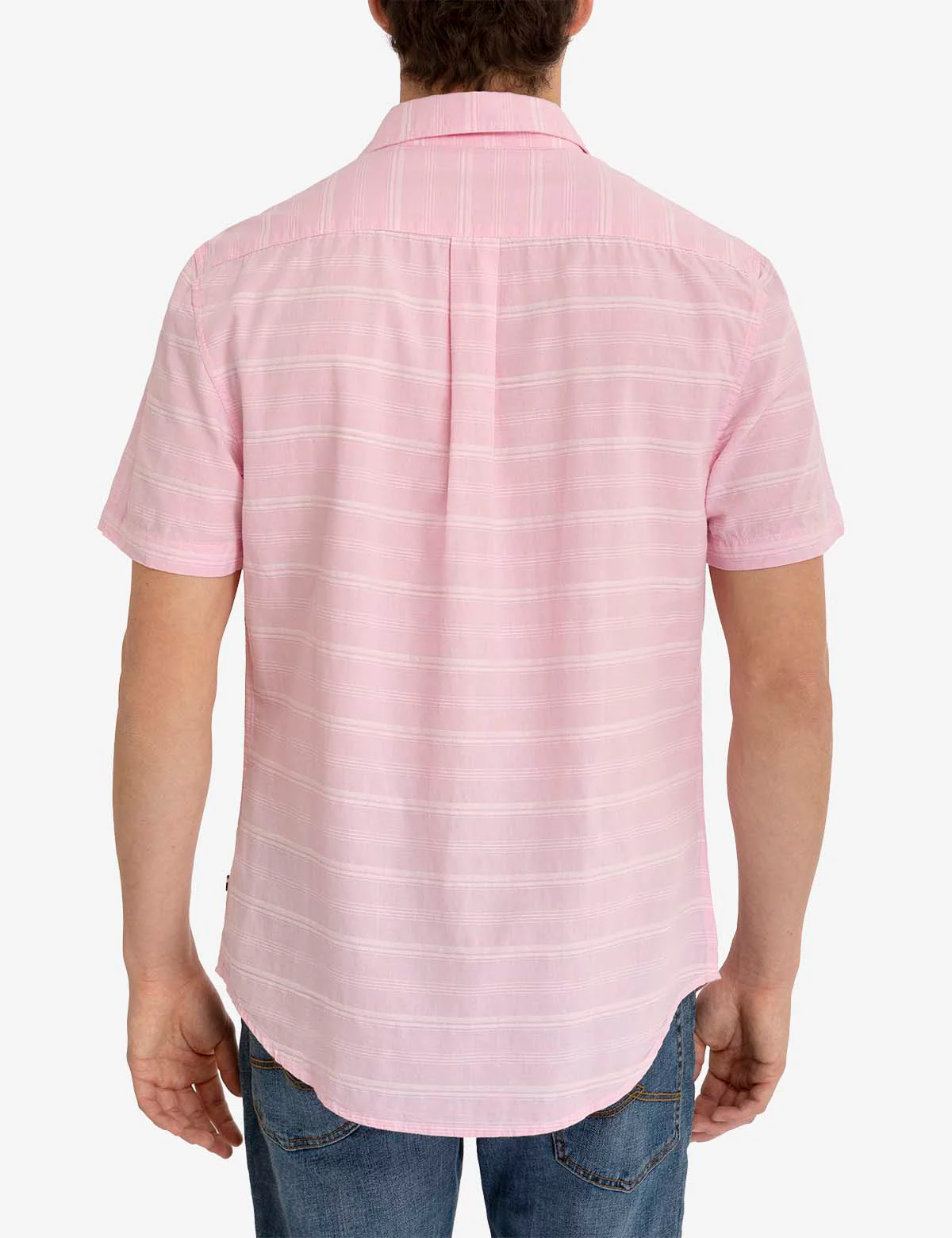 WHITE LABEL STRIPE SHORT SLEEVE WOVEN SHIRT - Image 5