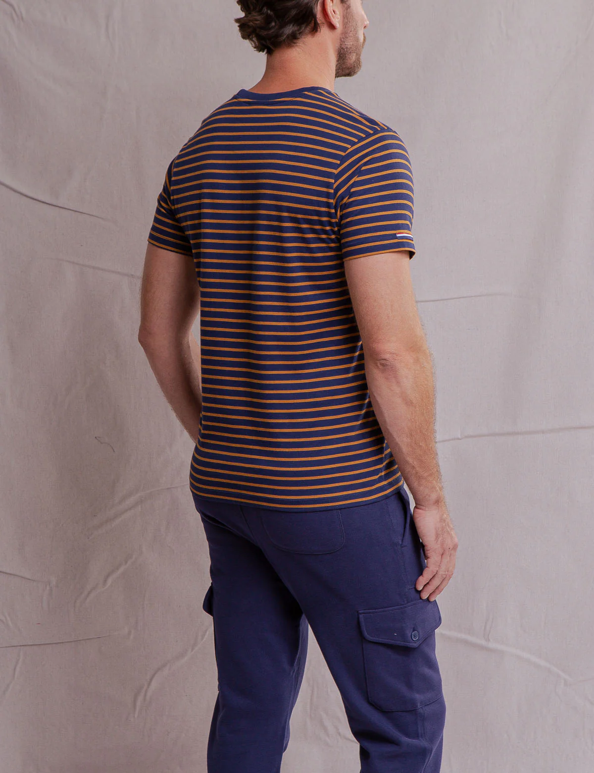WHITE LABEL SUPIMA COTTON STRIPED T-SHIRT - Image 4