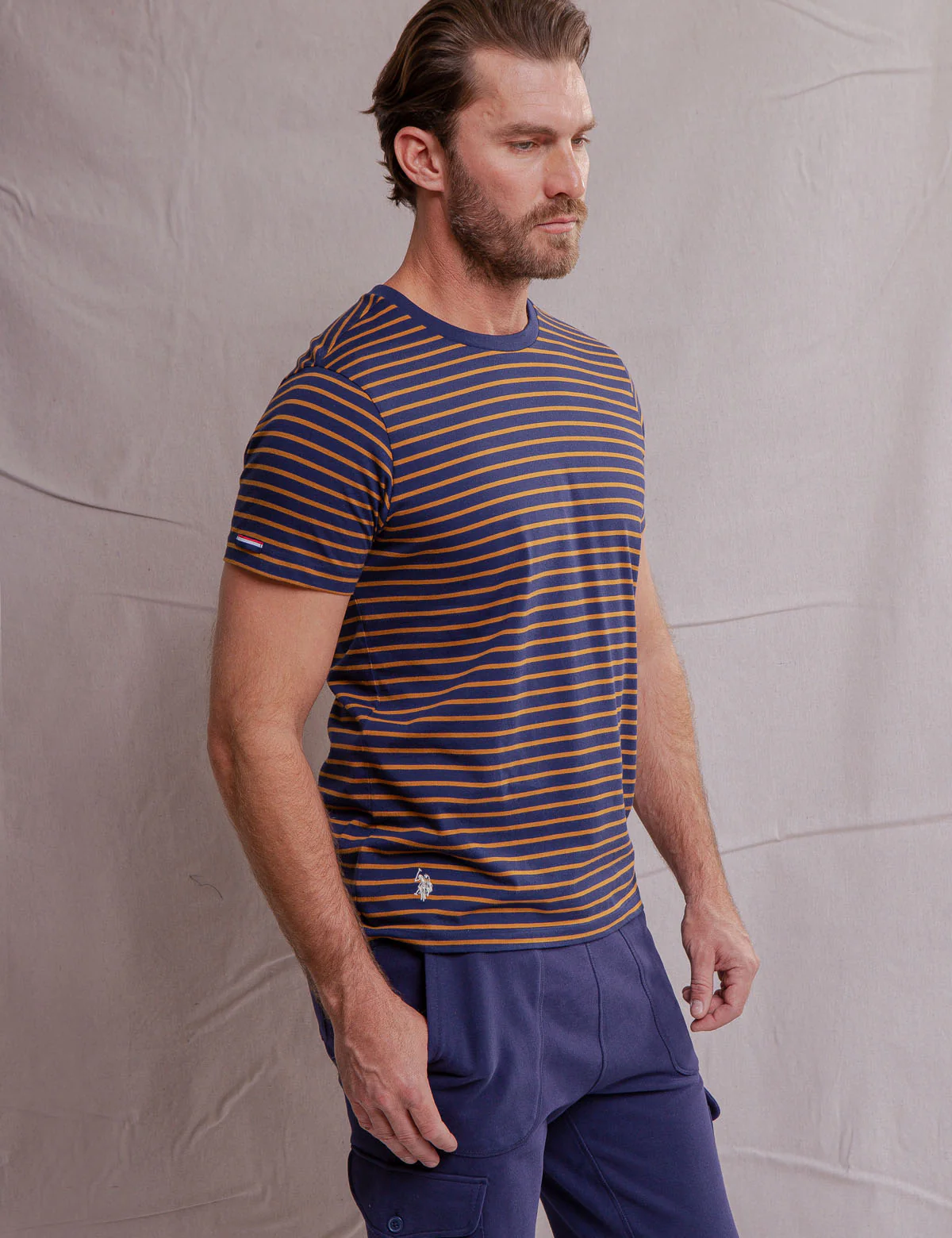 WHITE LABEL SUPIMA COTTON STRIPED T-SHIRT - Image 5