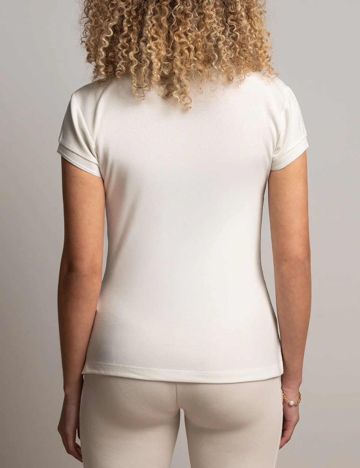 WHITE LABEL ZIP POLO SHIRT WITH PIPING - Image 6
