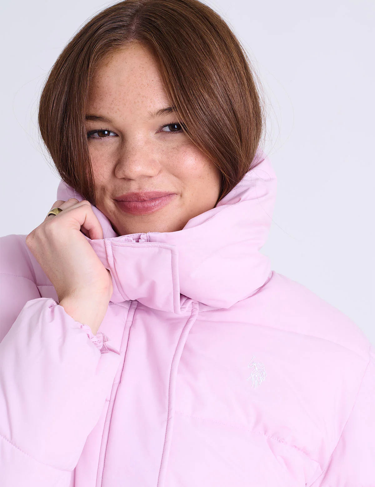 WIDE COLLAR QUILTED PUFFER JACKET - Image 3