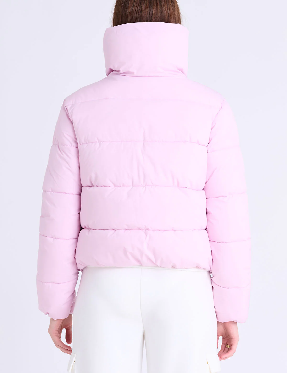 WIDE COLLAR QUILTED PUFFER JACKET - Image 9