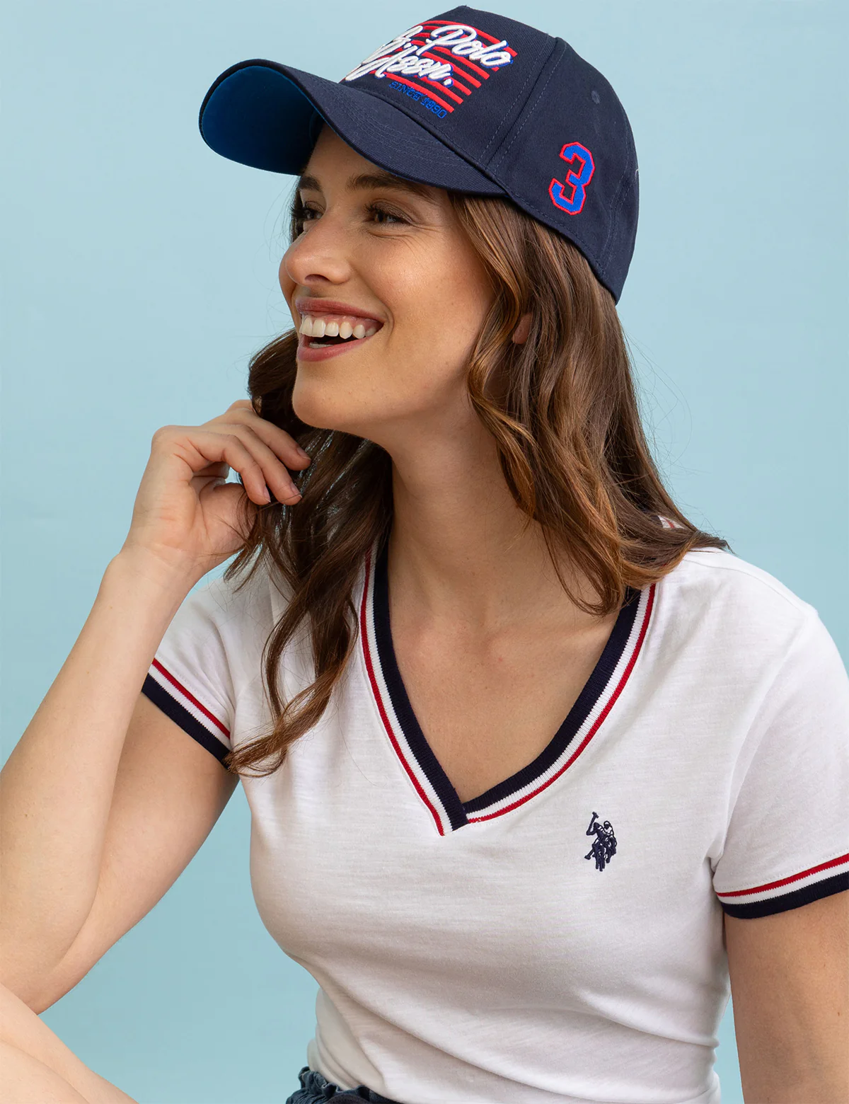 WOMENS EMBROIDERED USPA FLAG HAT