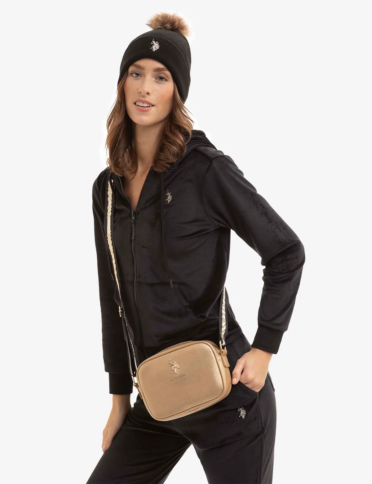 WOMENS POM POM SOLID BEANIE - Image 4