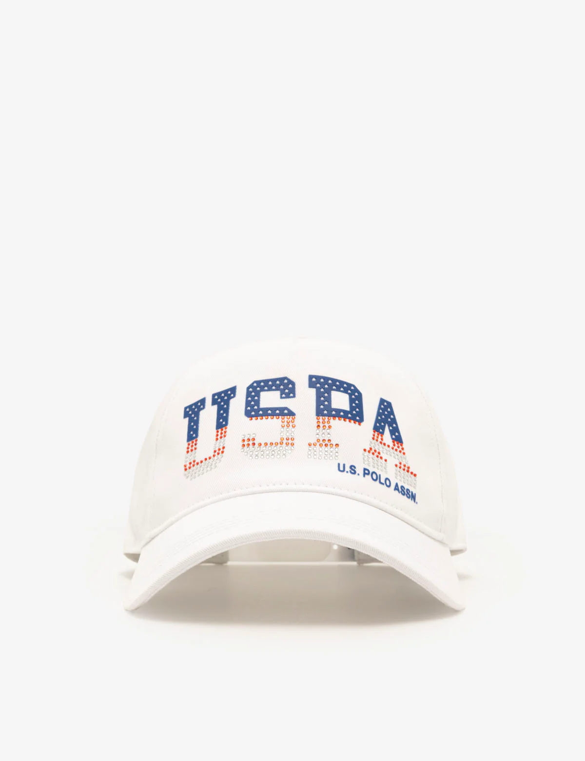 WOMENS RED WHITE AND BLUE USPA RHINESTONE HAT - Image 2
