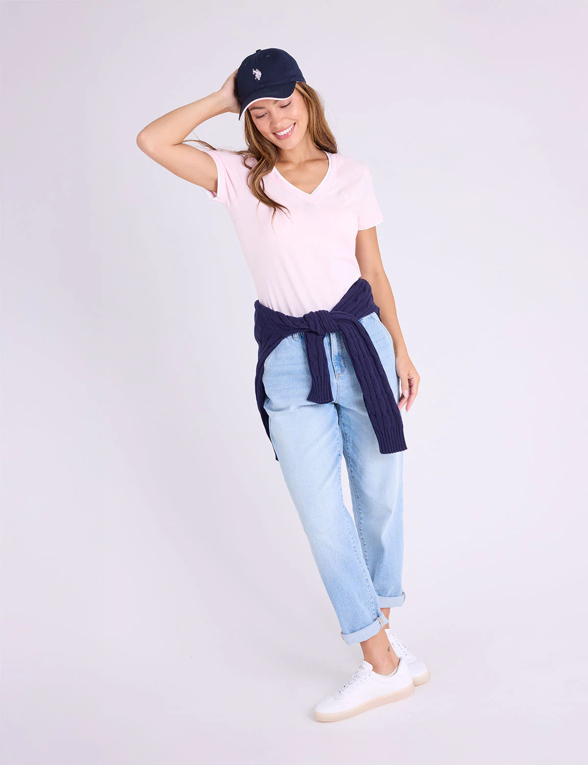WOMENS TWILL CENTER LOGO HAT - Image 4